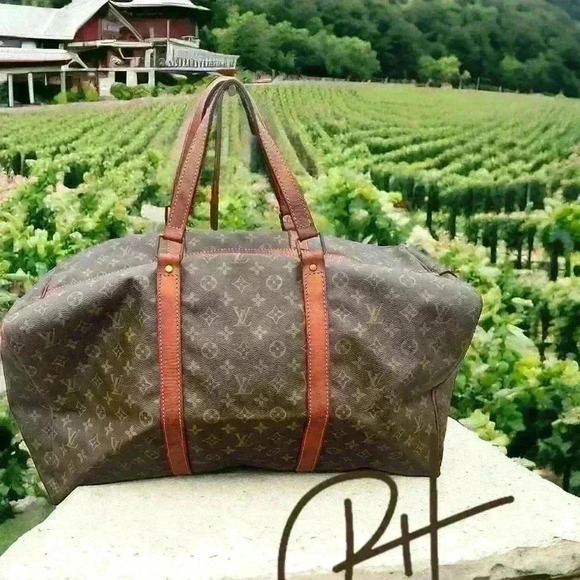 Authentic LV Keepall- Monogram Sac Souple size 55. Needs zipper stitched, rivets - Picture 1 of 16